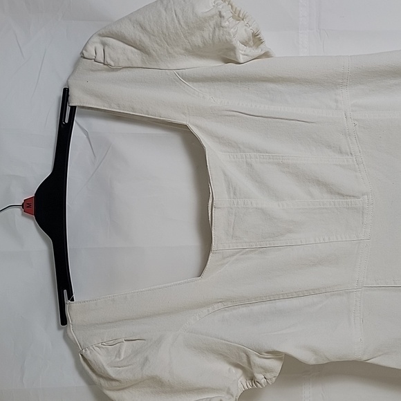 NWT white puff sleeve mini dress - Picture 3 of 12